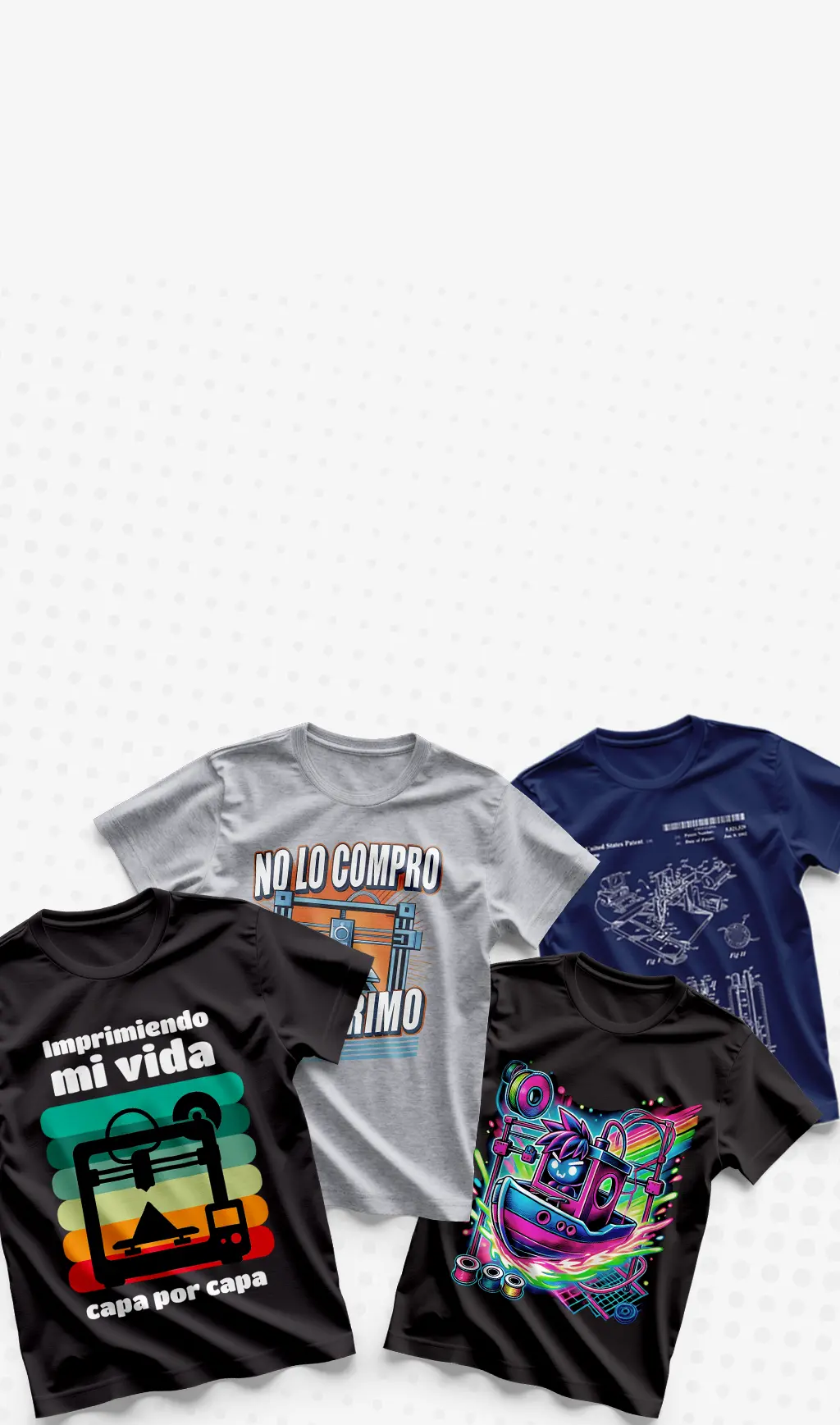 Remeras de impresión 3D - PrintaLot